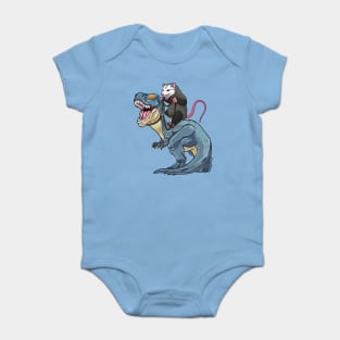 Opossum Outrider: Dino-Riding Daredevil Baby Bodysuit